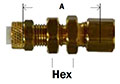 Flareless x Compression Bulkhead Union Diagram